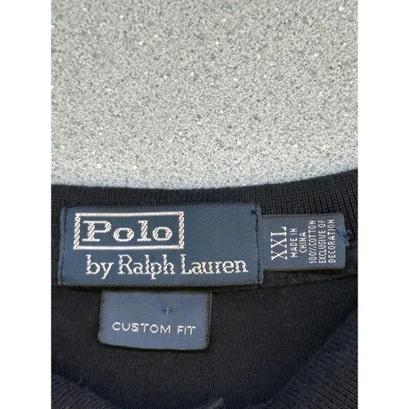 Polo Ralph Lauren Mens XXL Black Custom Fit SS Pony Logo Golf Polo Shirt - Picture 3 of 8